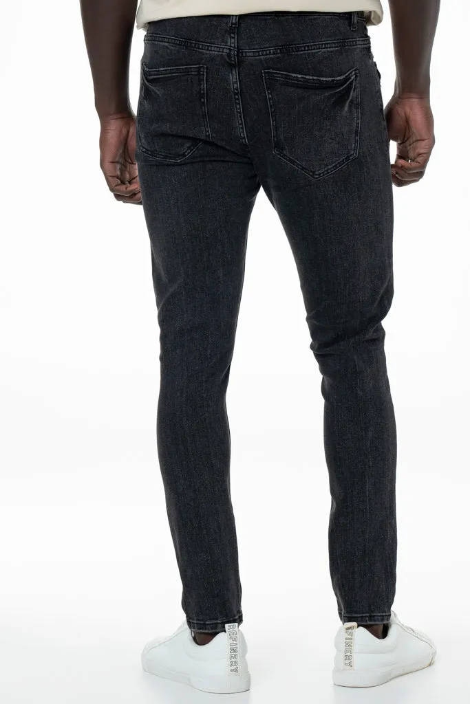 Rf10 Rip & Repair Skinny Denim Jeans _ 140443 _ Black Wash