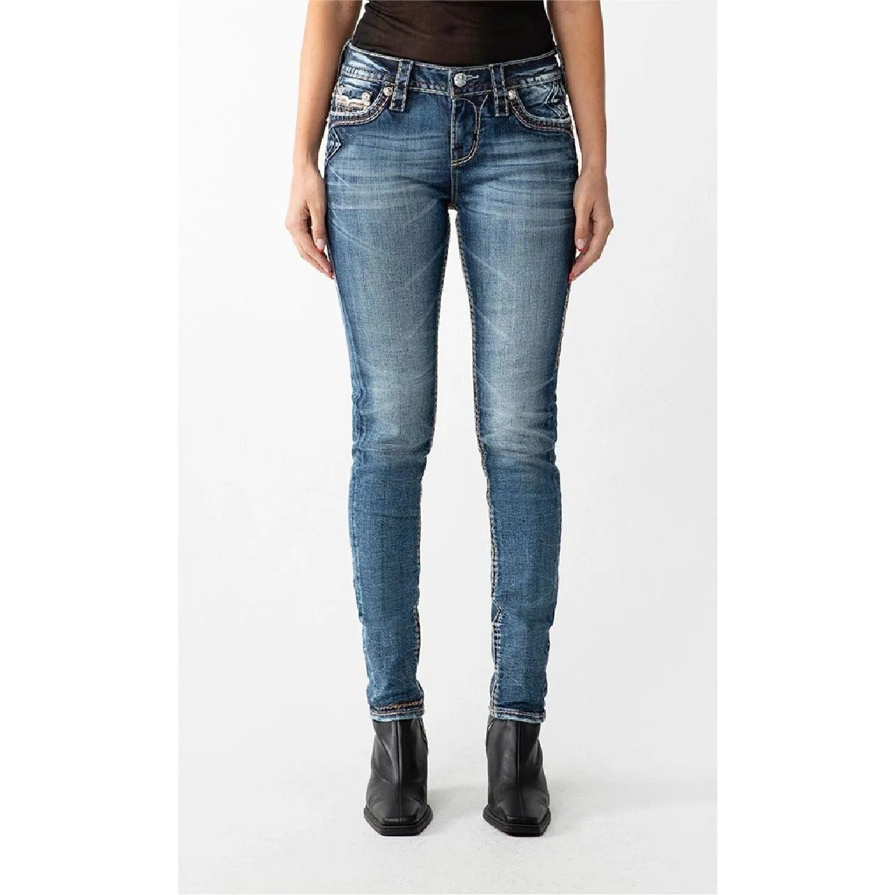 Rock Revival Skinny Jeans Nectarine