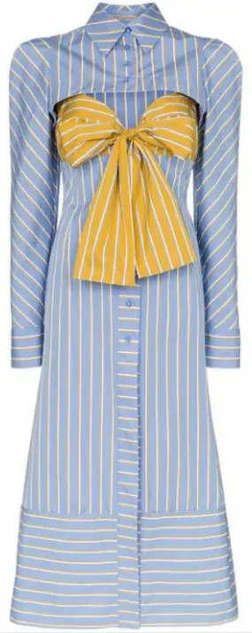 'Silene' Striped Shirt-Dress