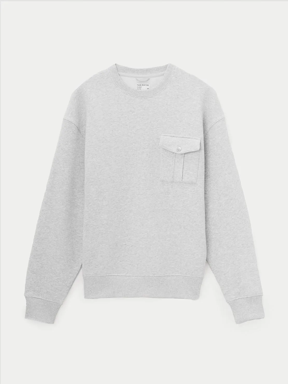 The Utility Fleece Sweatshirt in Light Grey