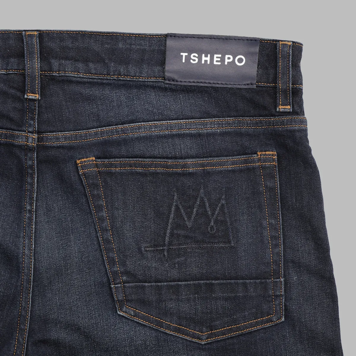 TSHEPO MEN'S MASESI JEANS, DARK WASH