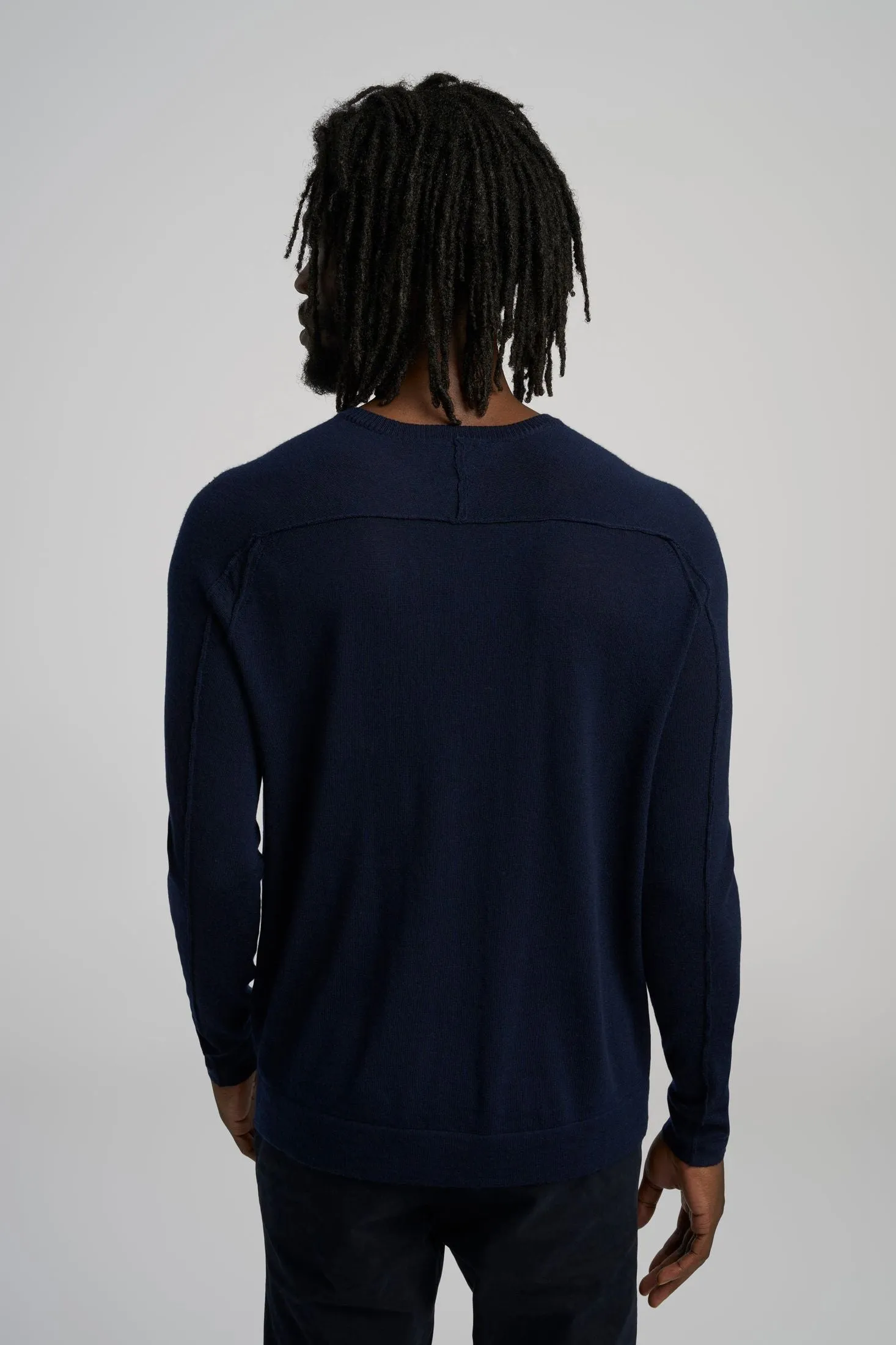 V-Notch Crew Sweater | Merino Wool