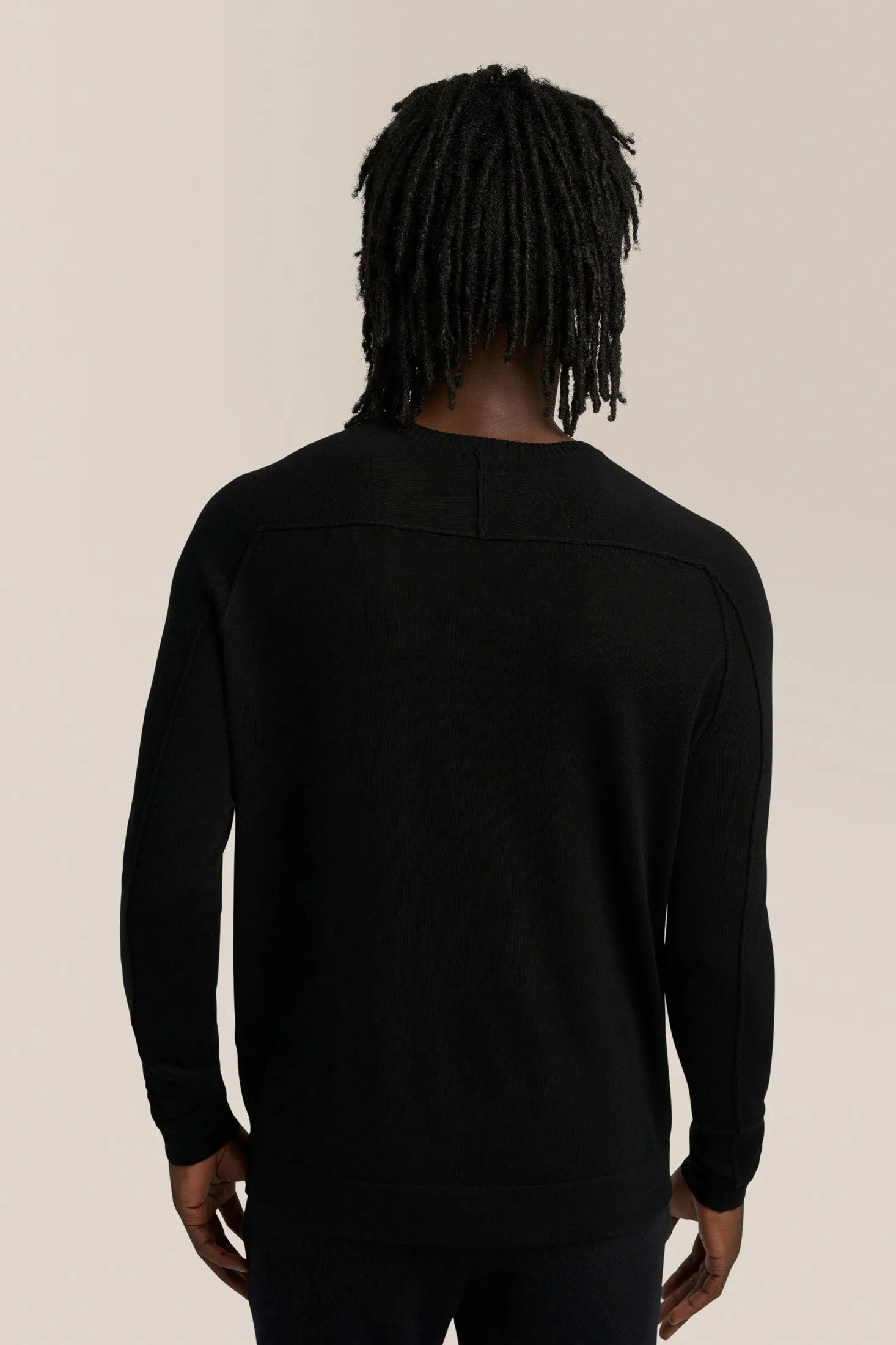 V-Notch Crew Sweater | Merino Wool