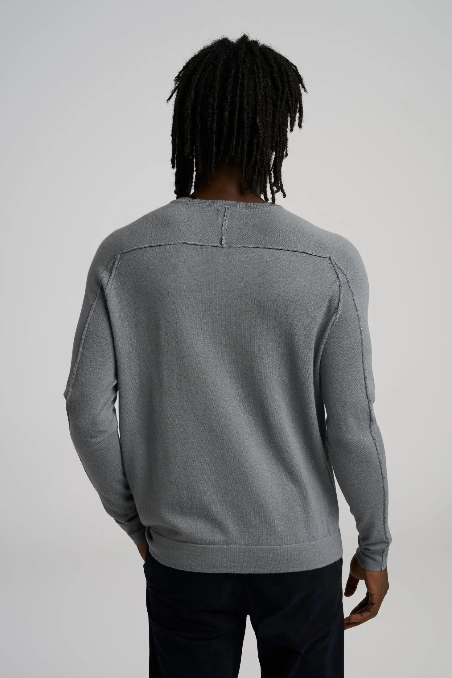 V-Notch Crew Sweater | Merino Wool