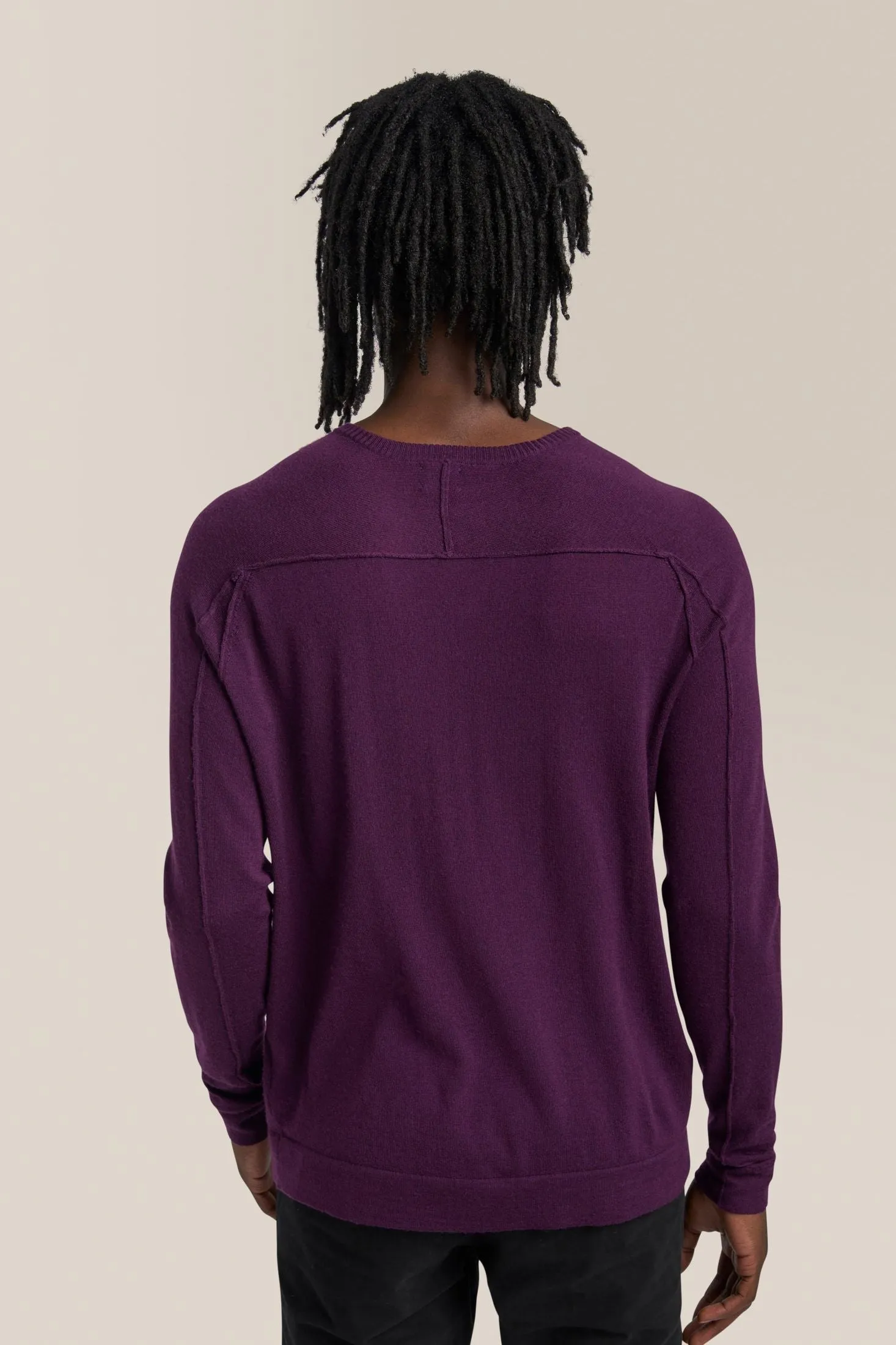 V-Notch Crew Sweater | Merino Wool