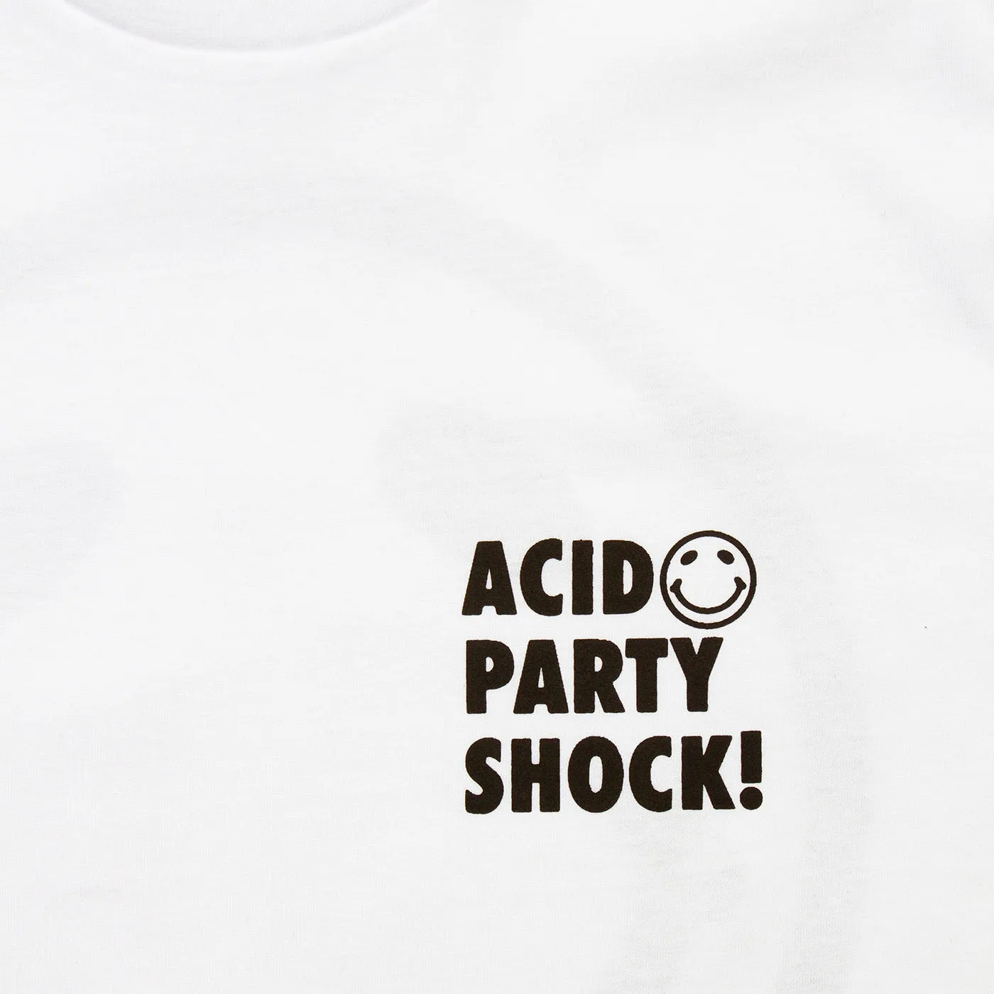 V2 Acid Party Shock  - Oversized Tshirt - White