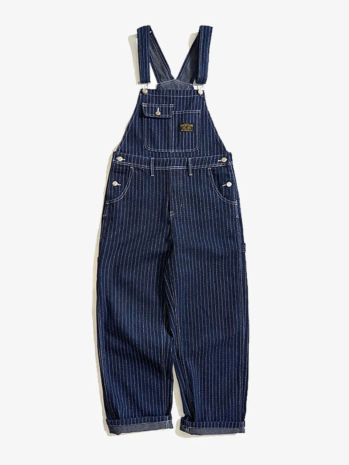 Wabash Stripe Denim Overalls